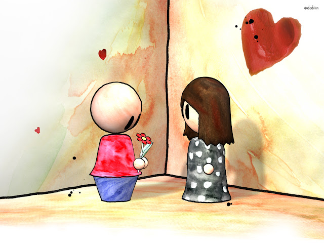 animated cute valentine couple