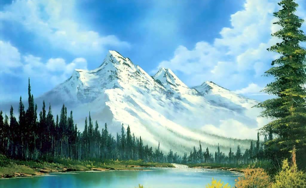 Galery Lukisan  Lukisan Gunung  Salju