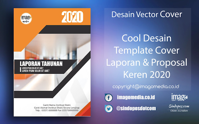 Download Cool Desain Template Cover Laporan dan Proposal Keren 2020