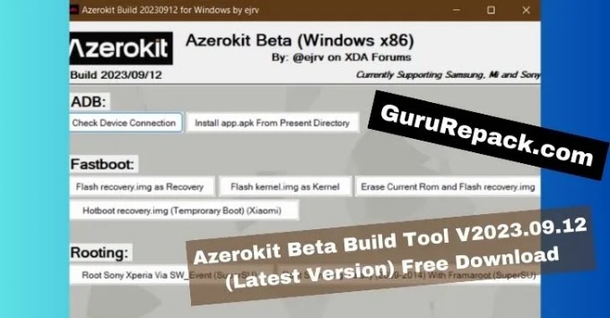Azerokit Beta Build Tool V2023.09.12 (Latest Version) Free Download