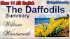 The Daffodils by William Wordsworth summary | question answers of the poem daffodils Class 11 Alt English for SEBA Board