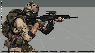 arma3へ高品質な複数の武器を追加するSpecialist Military Arms MODのHK 416