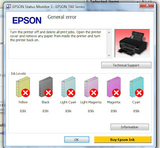 cara memperbaiki printer epson general error