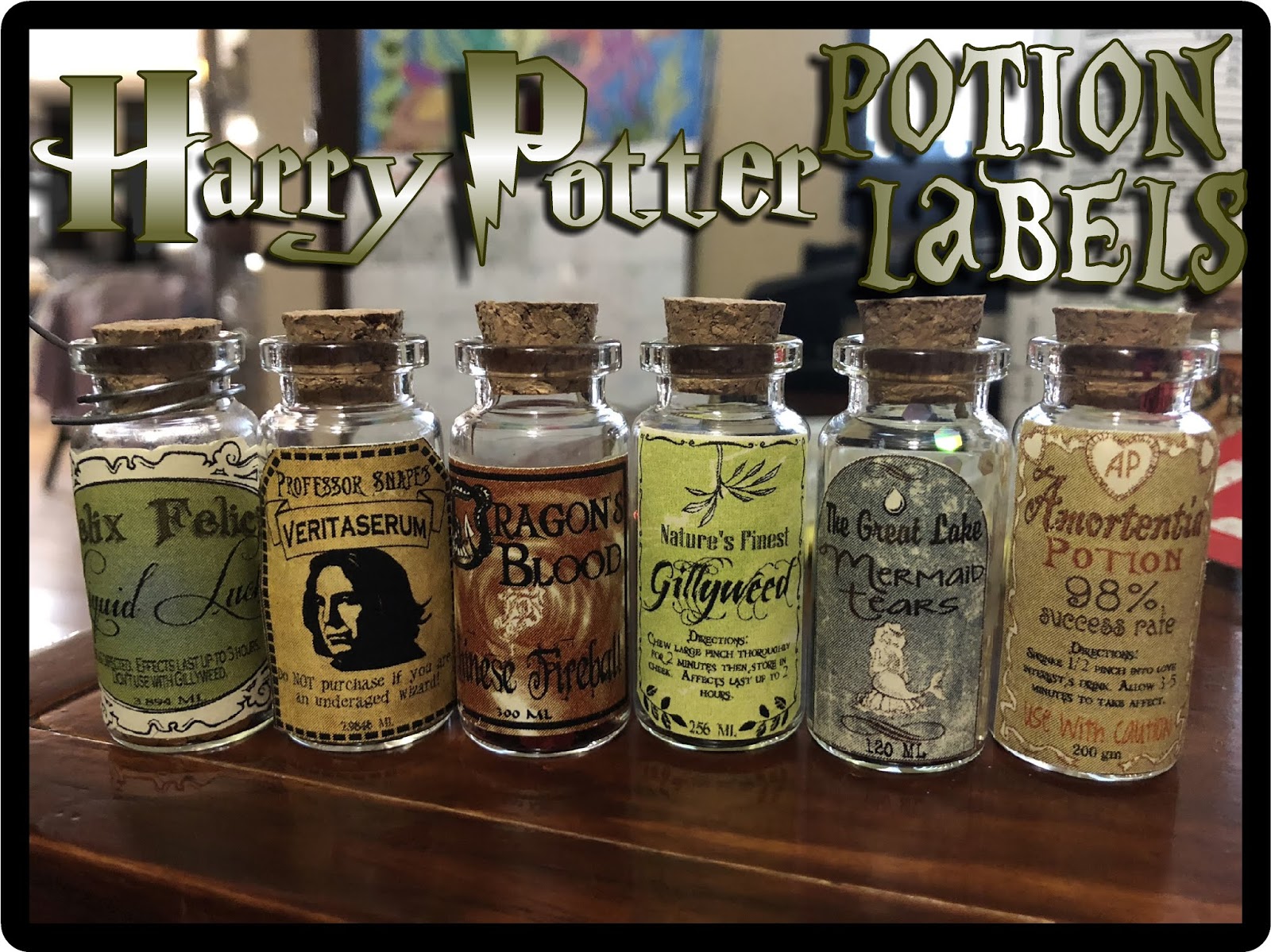 hollyshome family life harry potter potion labels free printable