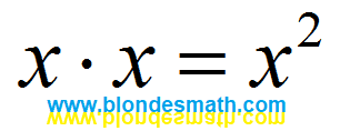 x умножить на x. Икс умножить на икс равно икс в квадрате. Математика для блондинок.