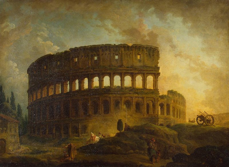 Colosseum by Hubert Robert - Architecture, Landscape Paintings from Hermitage Museum