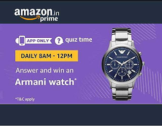 Amazon Armani Watch Quiz Time