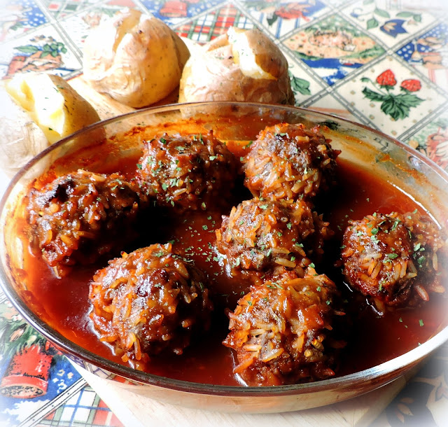 BBQ Porcupine Meatballs