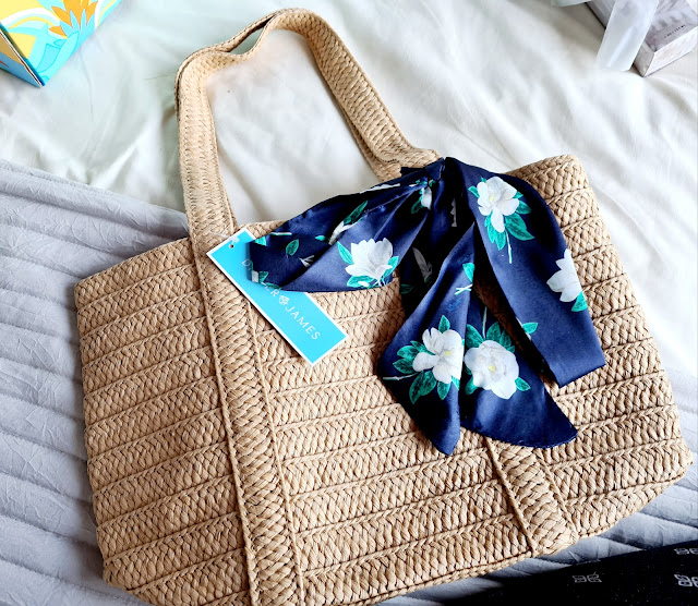 Draper James Raffia Tote Bag