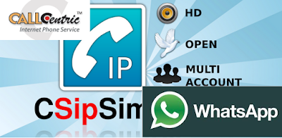 Whatsapp,Callcentric y CsipSimple Gratis