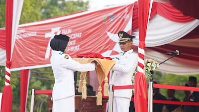 Yudha Jadi Irup Penurunan Bendera, Enos ikuti Penuruan Bendera di Istana Negara Secara Virtual