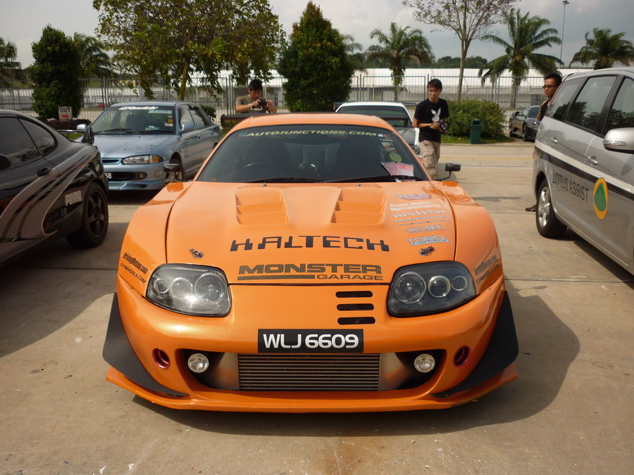 Toyota Supra Super GT style wide body kit snapped it during Time To Attack 