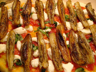 Fairy tale eggplant flatbread