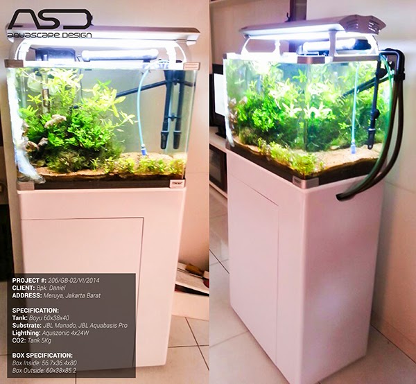 Aquascape Design Meja Aquarium  BOYU Tank Style