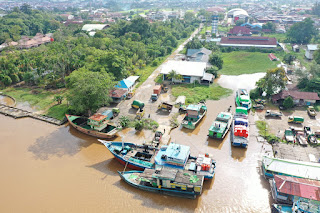 Rehabilitasi Dermaga dan Pembangunan Sheet Pile atau Pelabuhan Sungai Terminal Induk Km 9,2 Sungai Raya Kubu Raya. (Adpim Pemprov Kalbar/Borneotribun)