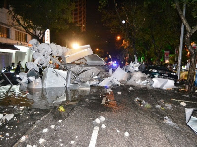 gambar angin kencang di pulau pinang, gambar ribut di penang 13 jun 2013, ribut di penang 13 jun, gambar dan video ribut di penang, antena menara tercabut, gambar ribut kencang di penang, angin taufan di pulau pinang