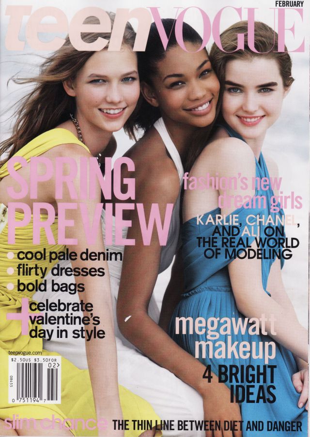 chanel iman vogue. On an interview with Teen Vogue, Karlie added "to be on the cover of Teen 