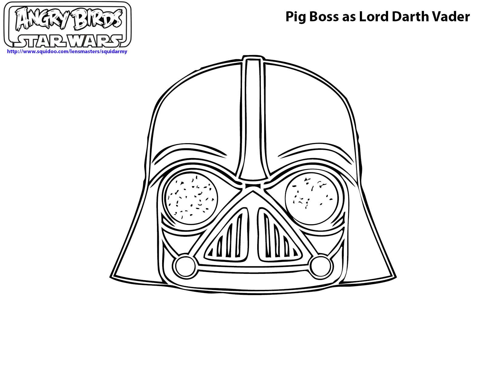angry birds star wars coloring pages Pig Boss