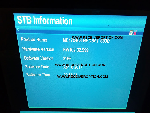 NEOSAT 550D HD RECEIVER AUTO ROLL POWERVU KEY SOFTWARE