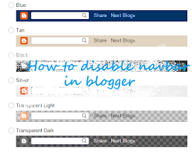 How to disable navbar in blogger | 101helper blogging
