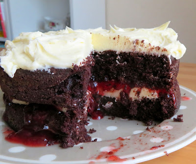 Dark Chocolate Layer Cake for Two