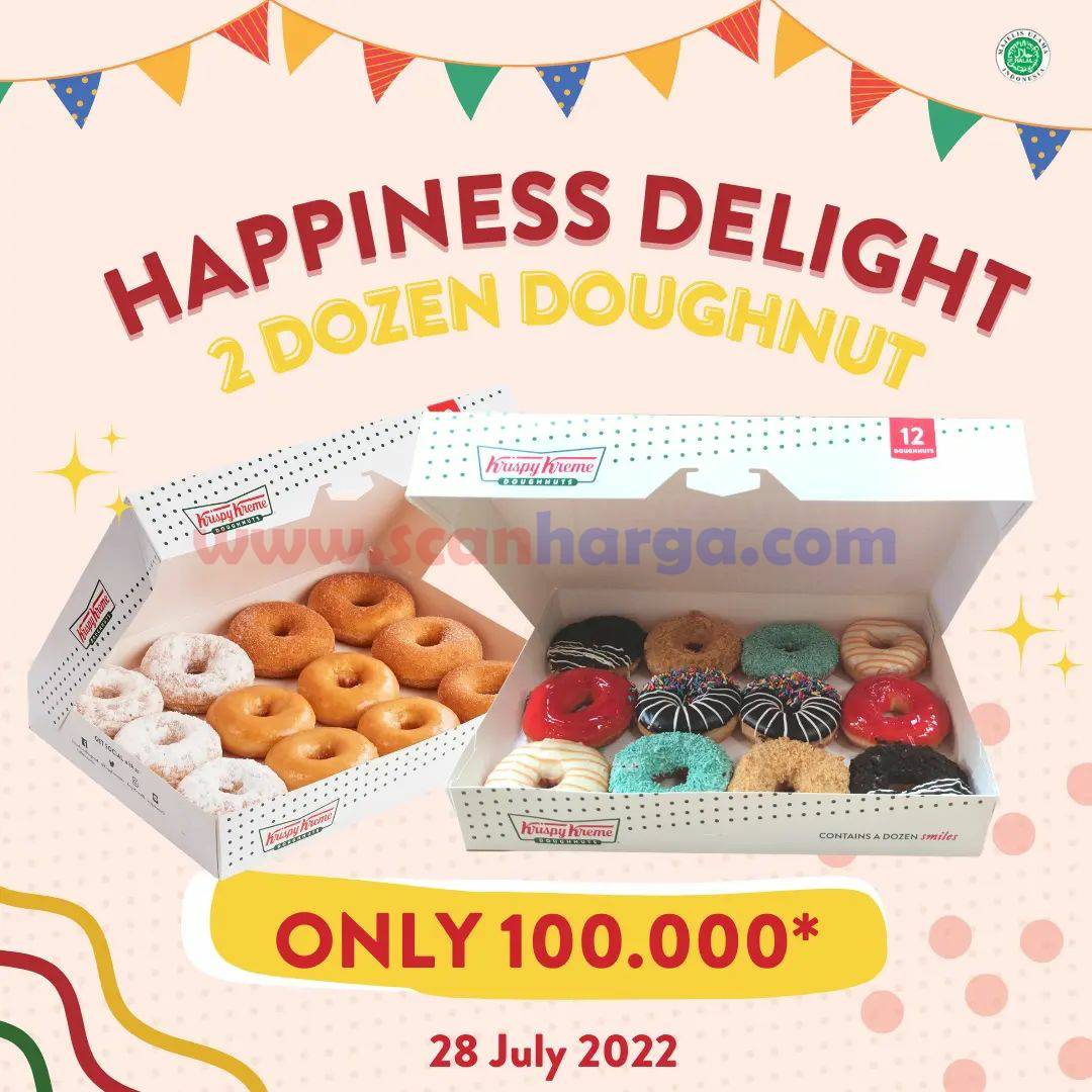 KRISPY KREME Promo GAJIAN – Beli 2 Lusin Donut Cuma Rp. 100.000*