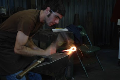 Forge welding demonstration