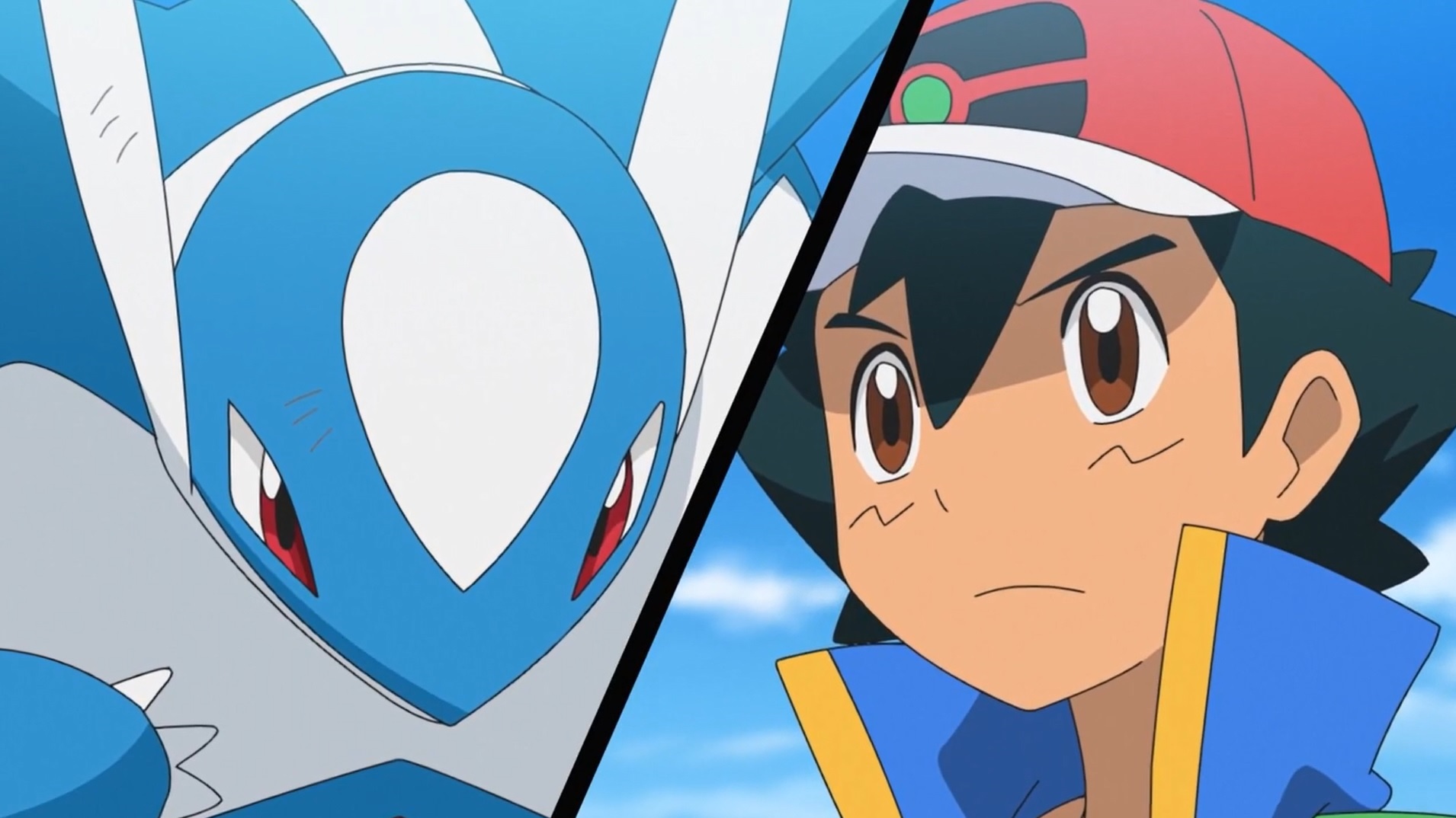No episódio 12  Campeonato Mundial de Pokemon Por assistir as finais Ash  e Gou visitando a região de Galar