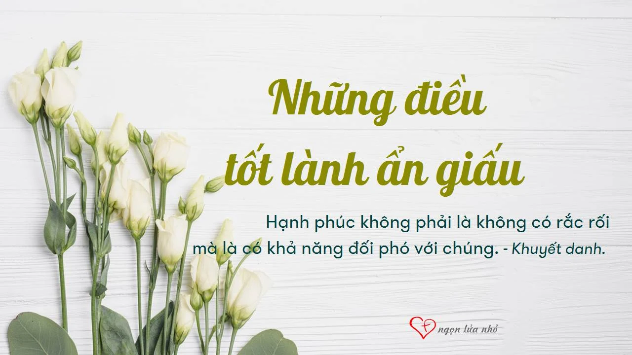 Những điều tốt lành ẩn giấu