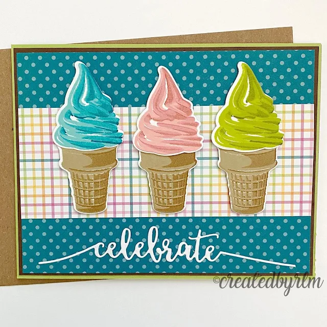 Sunny Studio Stamps: Two Scoops Customer Card by RLM