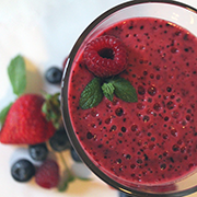 Smoothie de frutos rojos