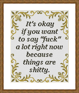 Its okay subversive cross stitch - Tango Stitch