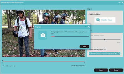 Cara Menstabilkan video dengan filmora
