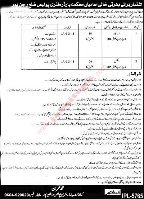 Military Police - Development Authority Jobs 2021