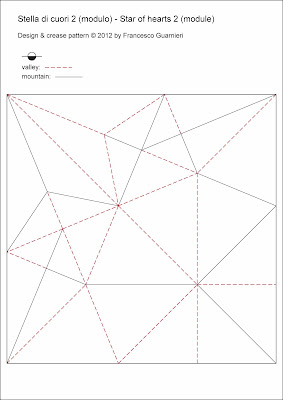origami CP Stella di cuori 2 - Star of hearts 2 by Francesco Guarnieri