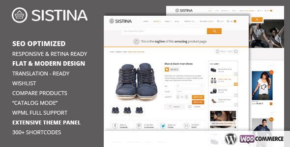 Sistina - Flat Multipurpose Shop Theme - WooCommerce eCommerce