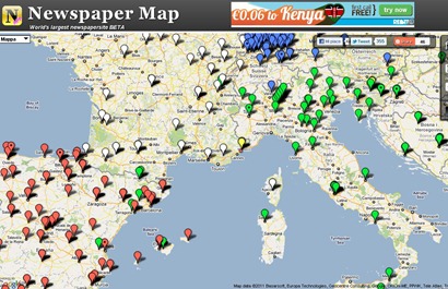 NEWSPAPER MAPS