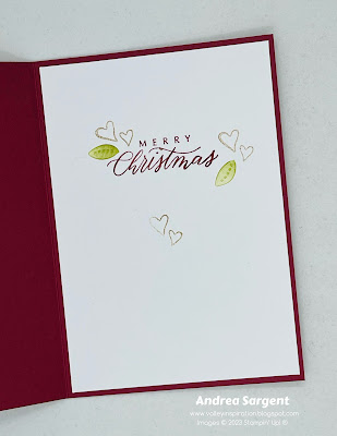 Creating a Christmas card using non-traditional supplies such as the Paper Florist dies is a fun challenge. Try using the dies with a Cherry Cobbler colour combo with the Hope and Peace stamp set.