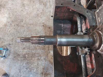 David Brown tractor transmission & PTO shafts for electric motor drive