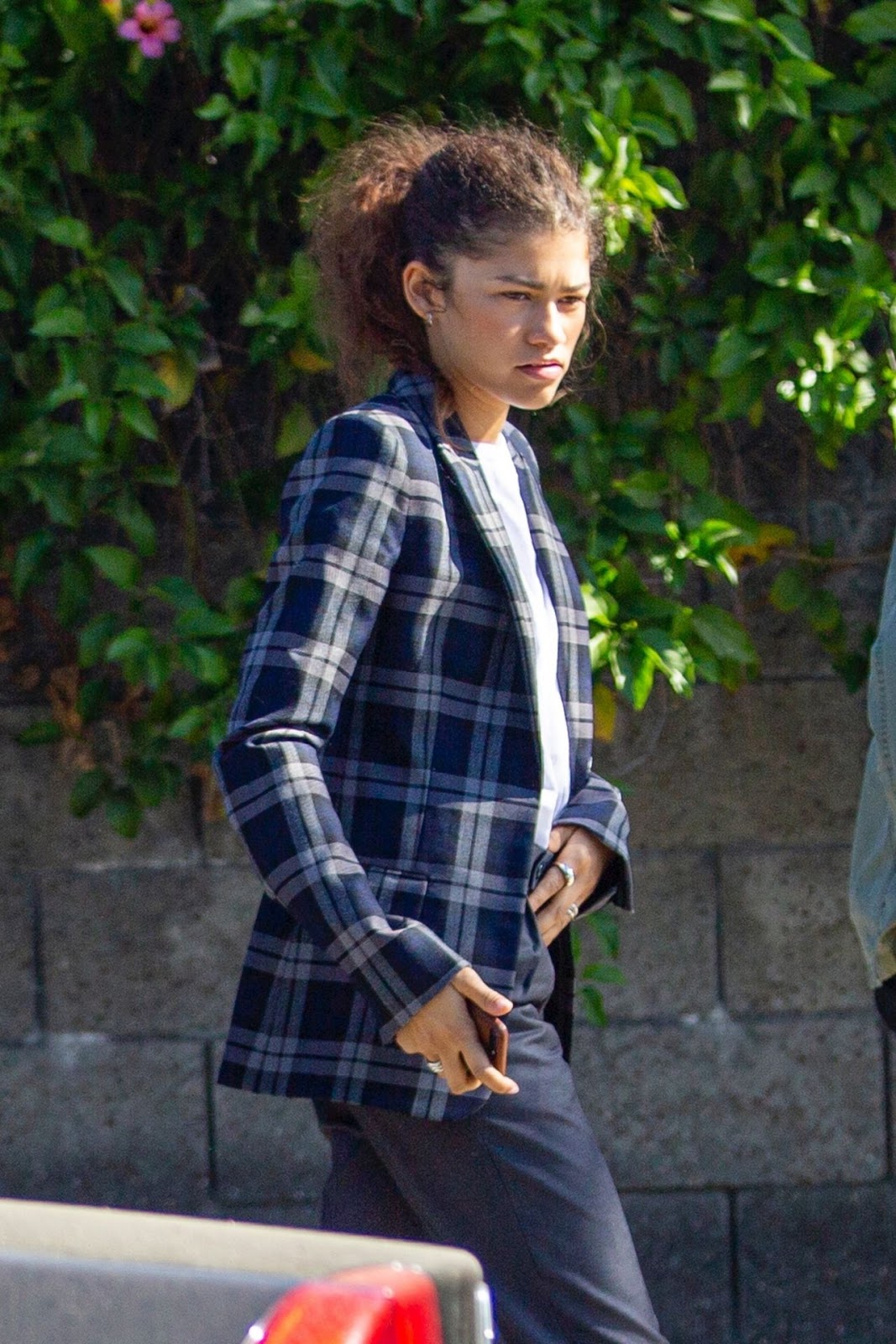 Zendaya high street style fashion in Burbank