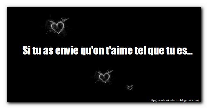 Statut facebook phrase d'amour