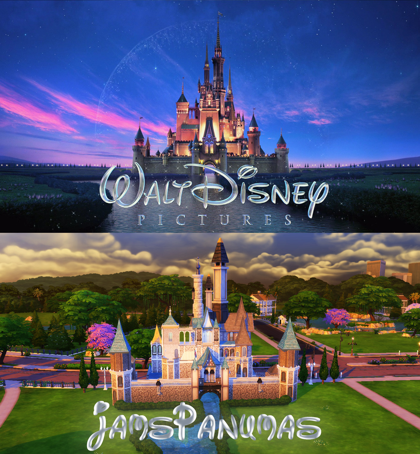 ปราสาทดิสนีย์ The Sims 4 Disney Castle The Sims 4