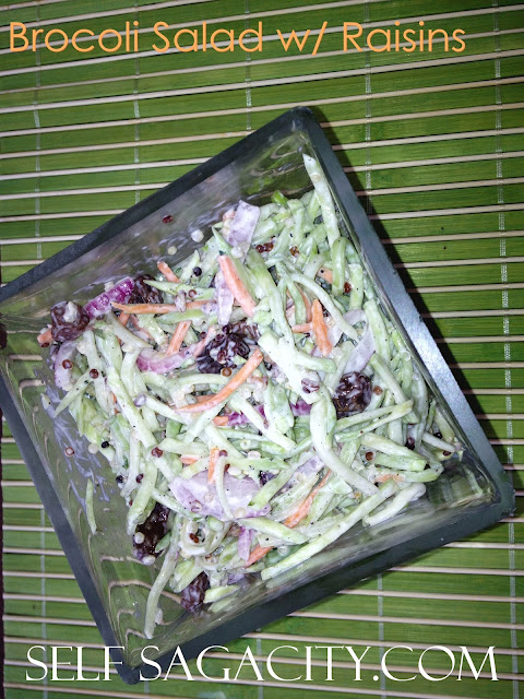 Broccoli Salad in a Glass Jar