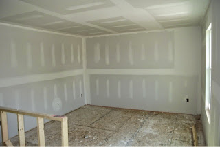 Picture of a Ryan Homes Florence Model loft with drywall installed