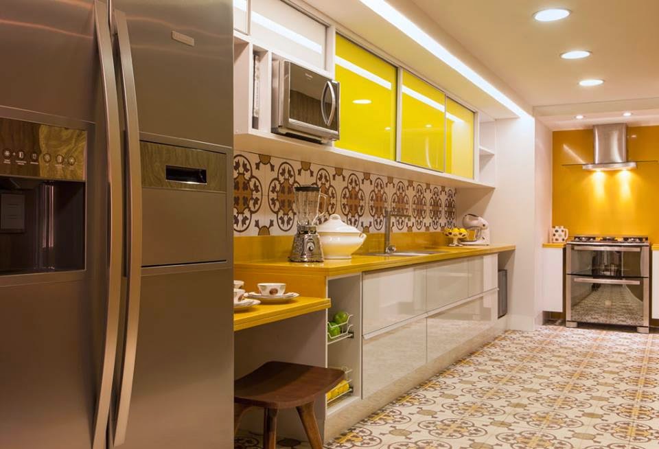 cozinha amarela casa cor 