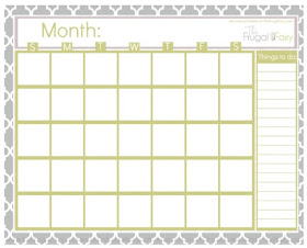 blank chevron calendar