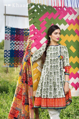 Khaadi 3Piece Unstitched Eid Cambric Suits 2016