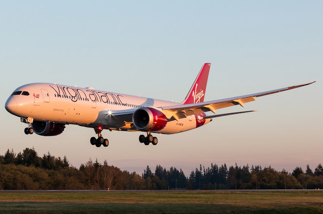 Virgin Atlantic Boeing 787-9 Approaching