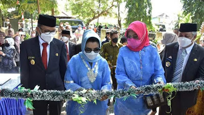 HUT Pinrang, Istri Gubernur Sulsel Resmikan Playground Taman Firdaus Binaan TP PKK Pinrang