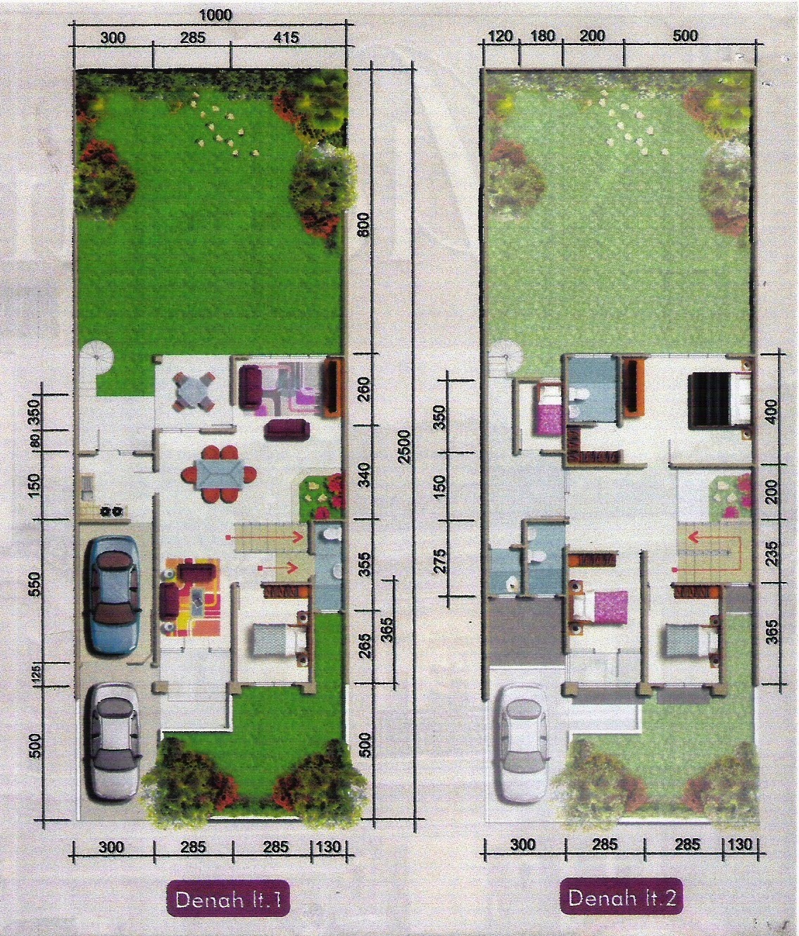 Gambar Denah Rumah Minimalis 2 Lantai 4 Kamar Tidur Desain Rumah